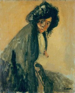 La Giuseppina Leaning Against A Chaise-longue — Walter Richard Sickert