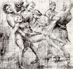 Raphael: Studie Für „die Verwüstigung“ Im Borghese Galerie, Rom — Raffael