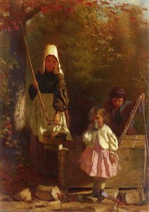 The Tin Cup (also Known As At The Well) — John George Brown
