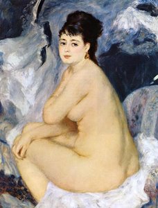 Nackte Person Auf Einem Sofa — Pierre-auguste Renoir