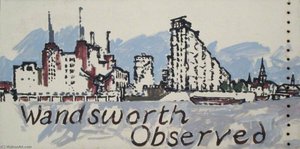 Battersea Power Station And St Mary's, Battersea, London (diptych, Right Panel) — Stephen Chaplin