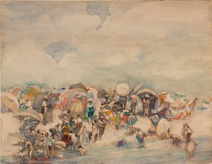 Coney Island Bathing — David Levine