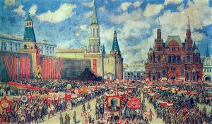 The 1st May Demonstration On The Red Square At 1929 — Konstantin Yuon