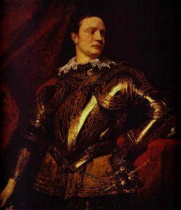 Portrait Of A Man In Gilt Armor — Sir Anthony Van Dyck