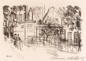 Le Cabaret Du Lapin Agile, From Maîtres Et Petits Maîtres D'aujourd'hui — Maurice Utrillo