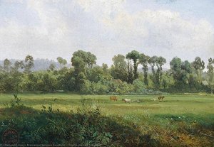 Prairie Près De Trouville — Jacques Raymond Brascassat