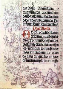 Illuminierte Gebetsbuch-miniatur, München — Albrecht Dürer