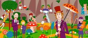 Willy Wonka — Josh Agle (shag)