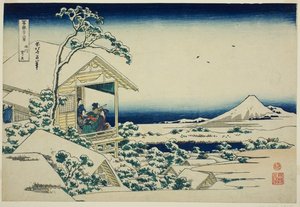 Snowy Morning From Koishikawa — Katsushika Hokusai