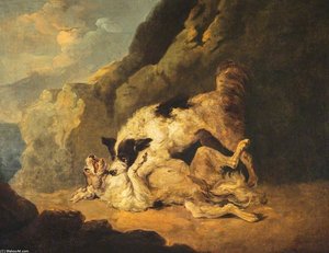 Fighting Dogs — George Morland