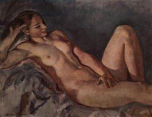 The Model, Based On Elbow — Zinaida Serebriakova, Contemporary Realism