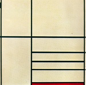 Composition With Red And Black — Piet Mondrian