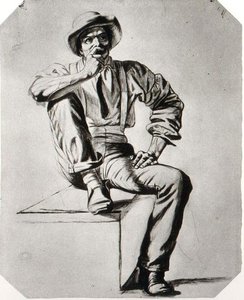 Study Of A Boatman 3 — George Caleb Bingham