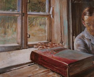 Boy By The Window — Jacek Malczewski