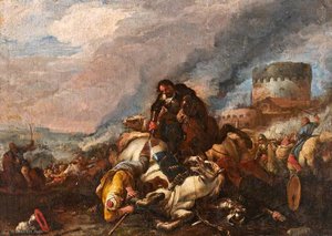 Battle Between Knights And Turks — Jacques Courtois