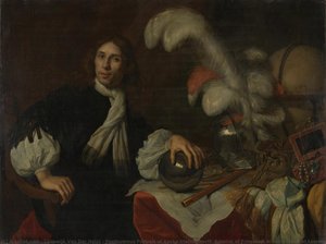 Posthumous Portrait of Aucke Stellingwerff, Admiral of Friesland, Killed in 1665 at Lowestoft by a Cannonball, Lodewijk van der Helst, 1670