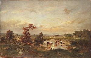 Cows In The Mare — Theodore Robinson