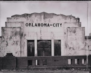 Santa Fe Railroad Station As Seen From The Tracks, Oklahoma City, Ok. — Mark Robert Klett