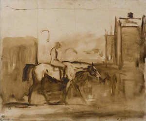 Study Of A Horse And Rider — Sir Alfred James Munnings