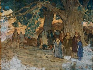 He Healed The Sick — Henry Ossawa Tanner, Impressionism