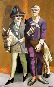 Carnival - The Artist And His Wife, Kunstm — Max Beckmann