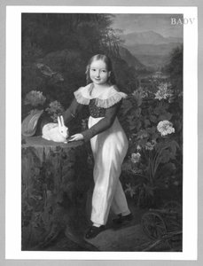Little Count Esterhazy In Trousers With A Rabbit — Фердинанд Георг Вальдмюллер