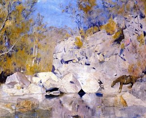 In A Corner On The Macintyre — Thomas William Roberts