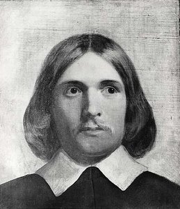 Head Of A Puritan, (painting) — Emanuel Gottlieb Leutze