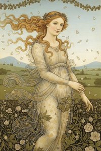 The Ethereal Breath Of Primavera: A Singular Allegory Of Eternal Spring — Jacques Villedieu, Early Renaissance