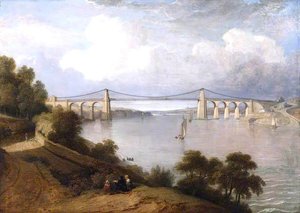 The Menai Bridge — George Arnald