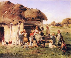 The Village Children — Wladimir Jegorowitsch Makowski