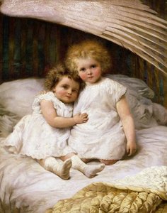 Beneath An Angel's Wing — William Strutt