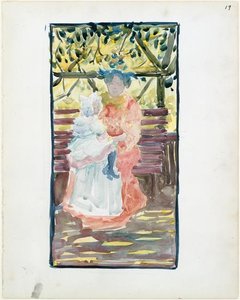 A Nanny With Her Charge — Maurice Brazil Prendergast