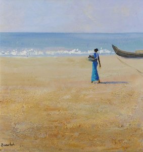Fisherwoman In Blue (scenes From Kerala, South India) — Susan Beaulah