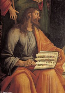 Madonna, Detail - Simon — Luca Signorelli
