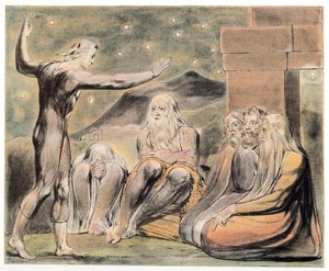 The Wrath Of Elihu — William Blake, Romantic Visionary Symbolism