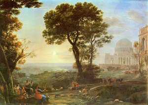 Veduta Of Delphi, With A Sacrificial Procession — Claude Lorrain (claude Gellée)