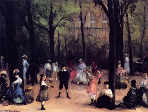 In The Luxembourg Gardens — William James Glackens