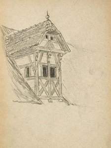 Half-timbered Dormer — John Ottis Adams
