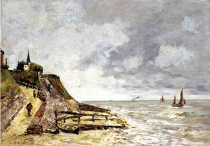 The Seine At Caudebec-en-caux — Eugène Louis Boudin