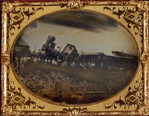 Accidente Ferroviario En La Línea Providence Worcester Cerca De Pawtucket, Rhode Island — William Wright Baker