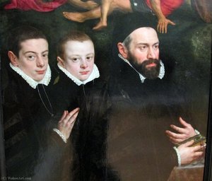 Antonio Del Rio Ladies Aertseleer And Her Two Children — Adriaen Thomasz. Key