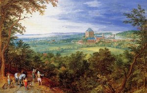 Landscape With The Chateau De Mariemont — Jan Brueghel The Elder