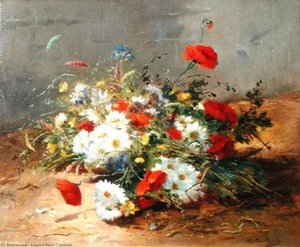 Flower Study - — Eugene Henri Cauchois