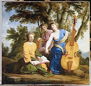 Melpomene, Erato Et Polymnie — Eustache Le Sueur (lesueur)