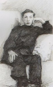 Portrait Of A Young Man — Mikhail Vrubel
