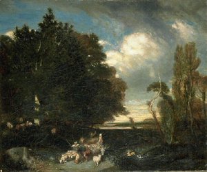 Paysage Avec Animaux — Alexandre Gabriel Decamps