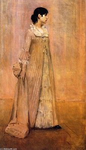 Lady In Pink (also Known As The Artist's Wife) — William Merritt Chase, Impressionism