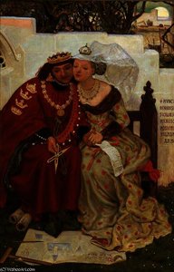 King René's Honeymoon - Architecture — Ford Madox Brown