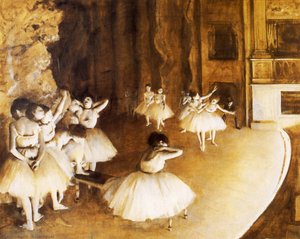 La Rehearsal De Ballet — Hilaire-germain-edgar Degas, Impressionismo